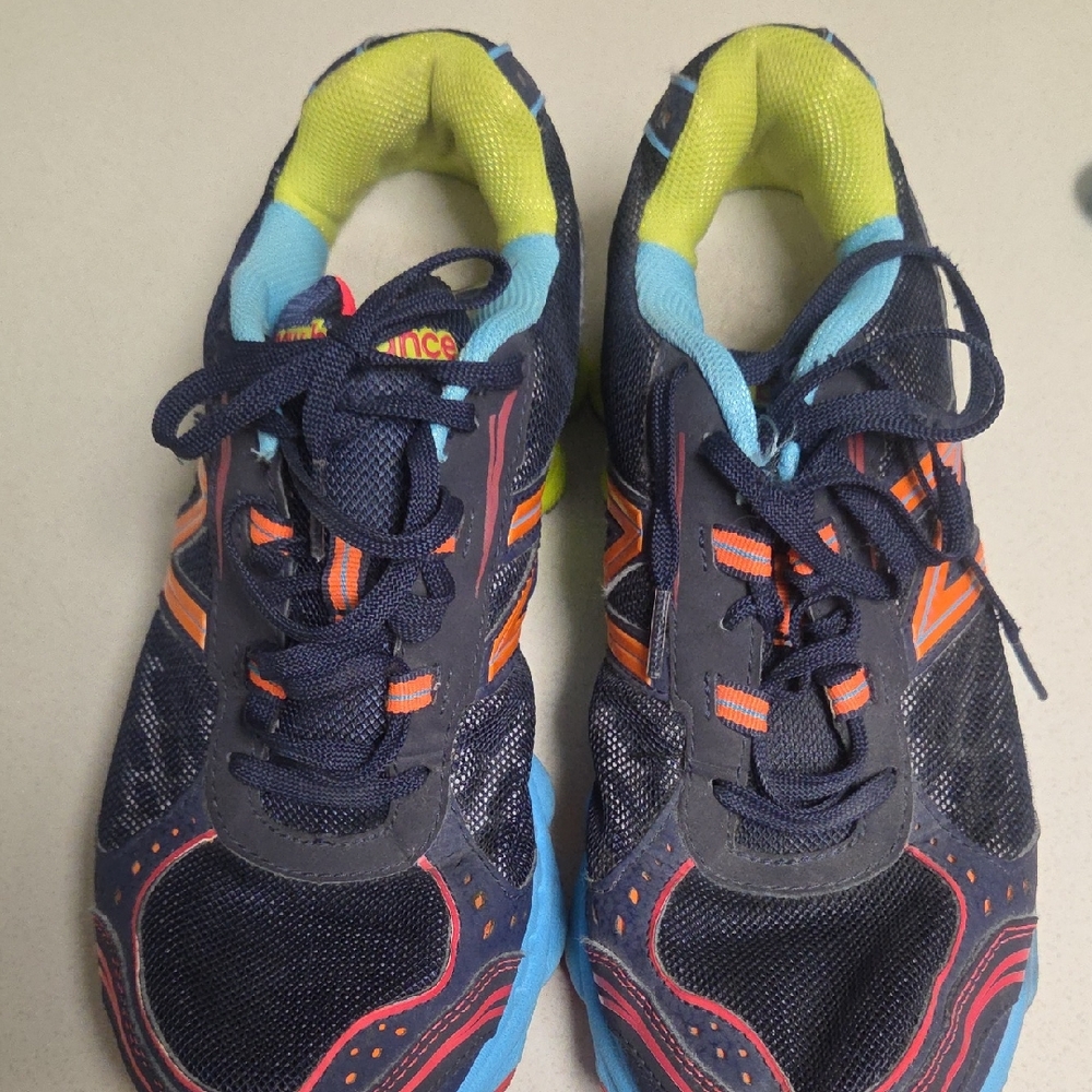 New Balance Blue and Neon Athletic Shoes